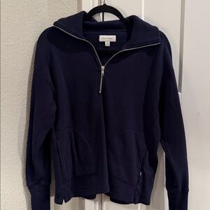 Navy Half-Zip Hoodie
